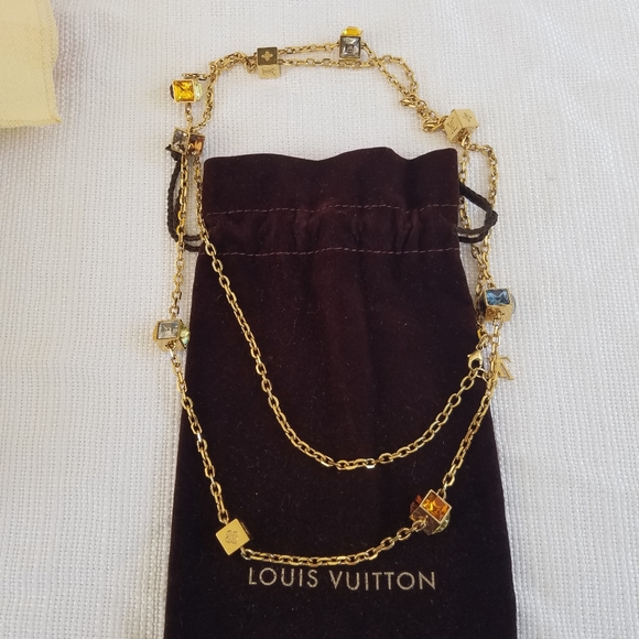 Louis Vuitton Jewelry - Louis Vuitton gold gamble necklace